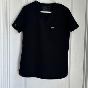 Women’s FIGS CATARINA Scrub top SMALL/BLACK